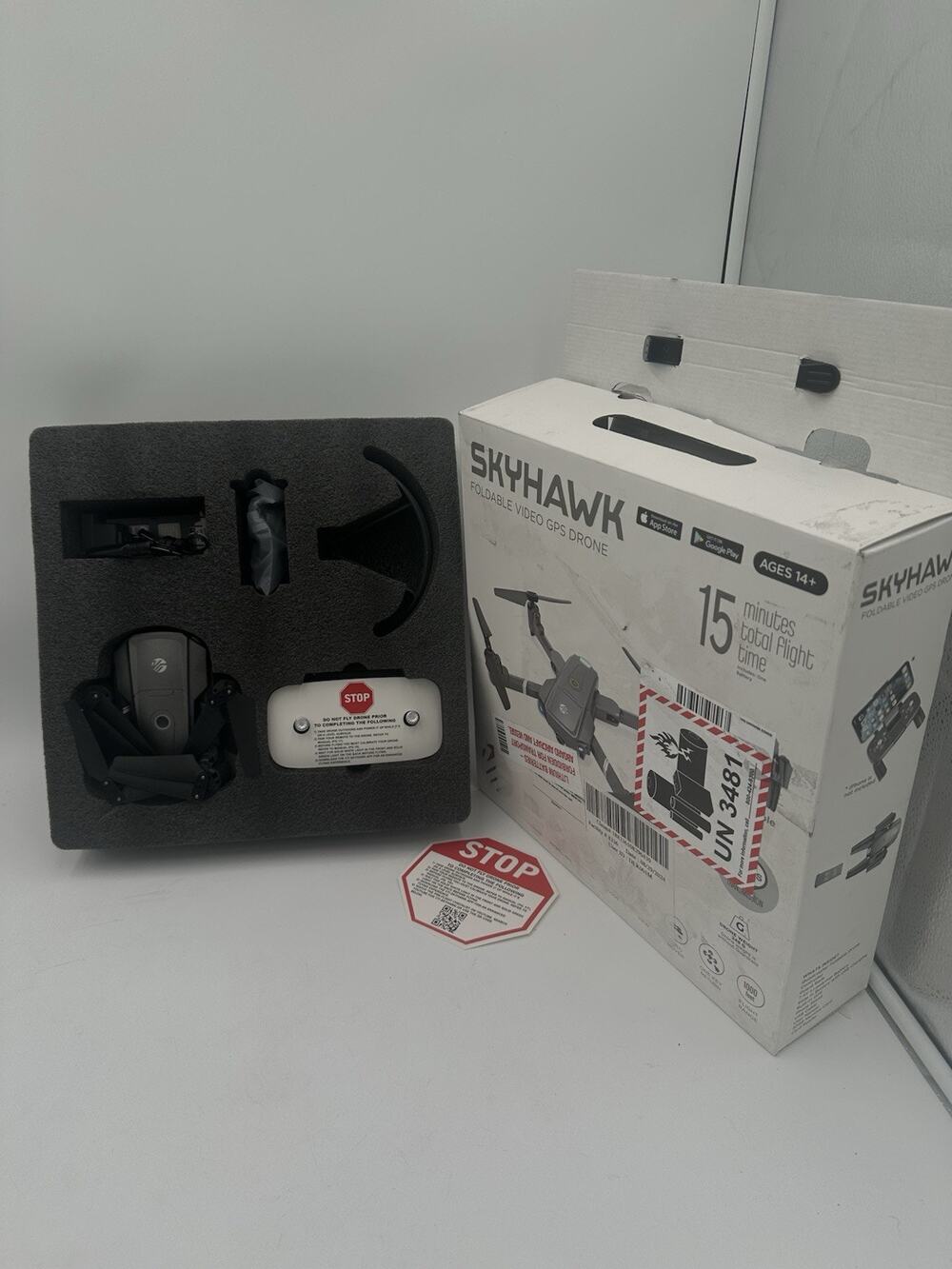 Vivitar (DRC447) SkyHawk Foldable Wi-Fi GPS DRONE 1080P HD Live Video Quadcopter